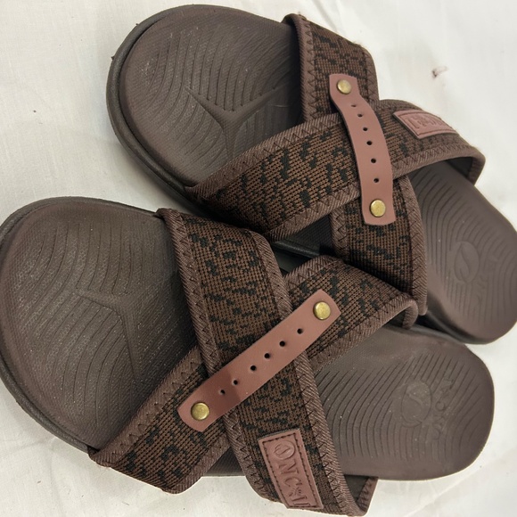 ONCAI Mens Sandals Arch Support Slides Plantar Fasciitis - Picture 8 of 11